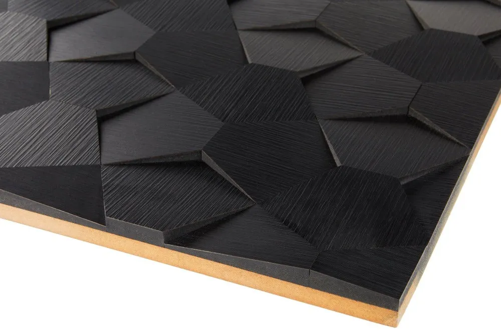 Architectural Panel Carapace Black (sample 600x600mm) - Image 4