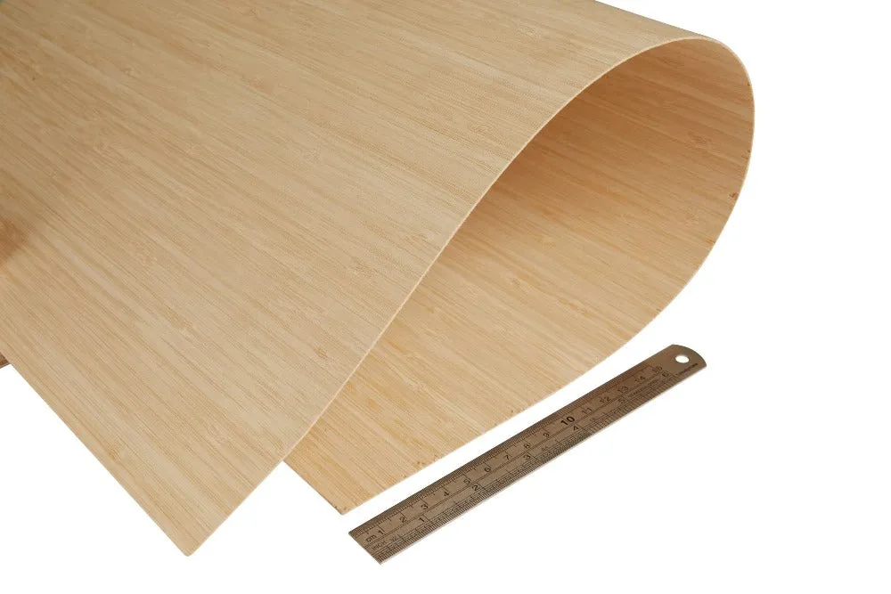 Natural Bamboo Plywood 0.9 mm, 3 plies, narrow grain, laser safe- 4 sizes available - Image 3