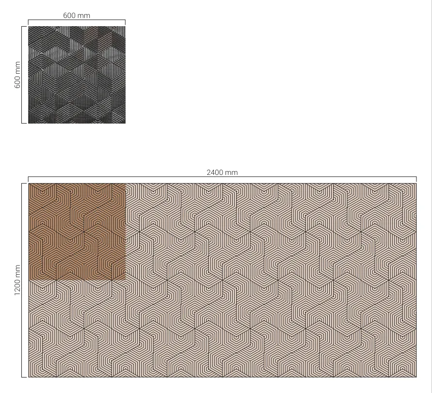 Architectural 3D MDF Wall Panel Futura - Image 7